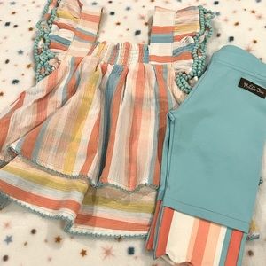 Matilda Jane Bouse/Capri Set. Size 2. NWOT